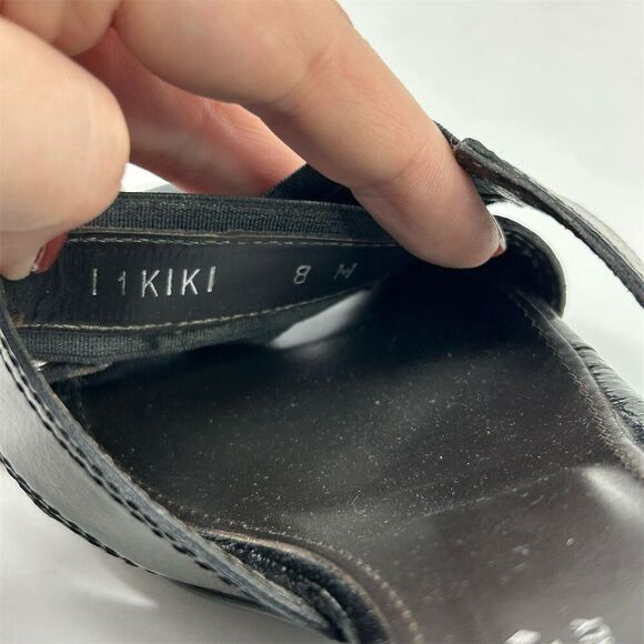 Donald J. Pliner Black Kitten Heel Slip On Dressy Sandals Open Toe Size 8 - Picture 12 of 12